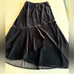 Chicos front over drape velvet maxi skirt size 1. Like brand new never worn.